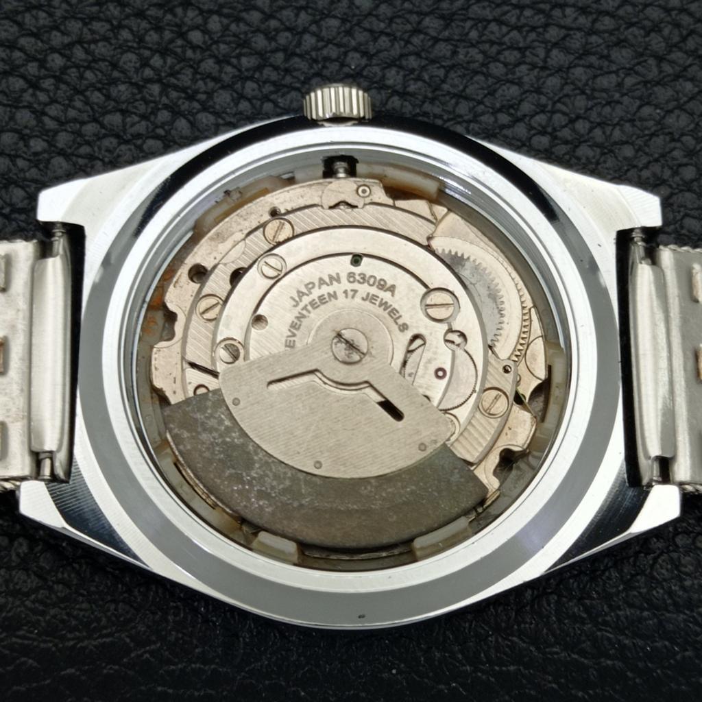 REFURBISHED SEIKO 5 AUTOMATIC MENS WATCH JAPAN MADE BLACK DIAL CUSTOM a440044-2 QV90-a440044