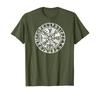 Bussola Vegvisir Futhark Rune Nordiche Talismano Maglietta 100% Cotone Girocollo Estate Manica Corta Casual Maglietta da Uomo Taglia S3XL