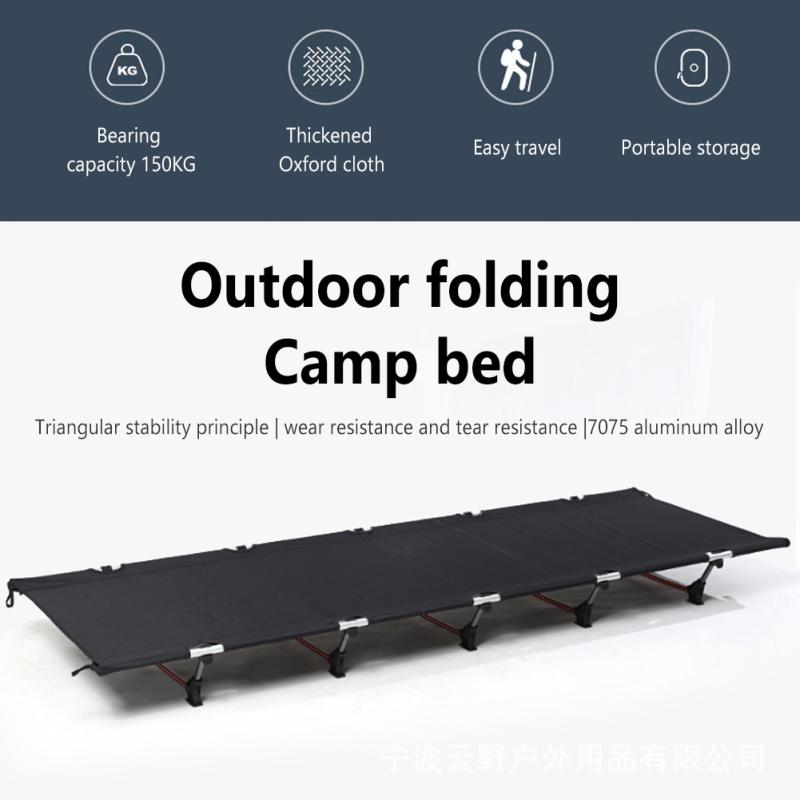 Lit De Camping Pliable Ultra-léger 5,2 Lbs - Supporte 330 Lb, Facile à Monter - Parfait Randonnée, Trek, Sieste