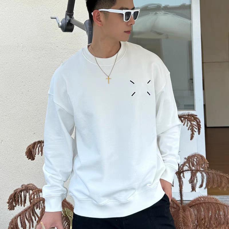 MM6 Maison Margiela European Niche Trendy Logo Loose Cotton Terry Sweatshirt