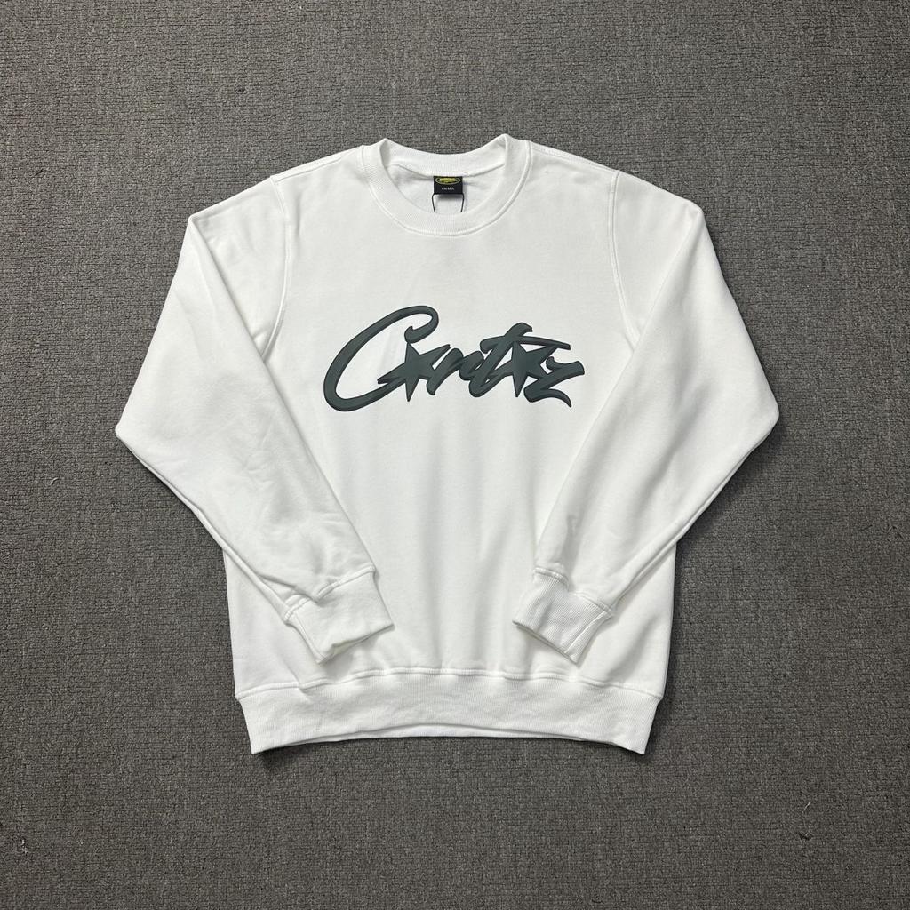 Alcatraz CORTEIZ Classic Alphabet Print Crew Neck Sweater Loose Casual Men's and Women's Couples Long Sleeve Hoodie