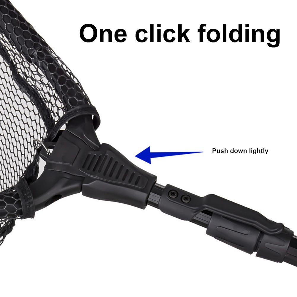 Telescopic Fishing Net Aluminum Alloy Folding Catch and Release Net Floating Fishing Net for Carp Fishing Catching Releasing