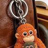 1/5Pcs Keychain Pendant 2D Printed Monkey Design Charm Bag Strap Keychain Backpack Purse Car Keys Accessory