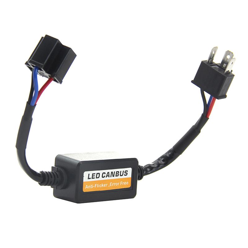 H1/H3/H7/H8/H9/H11 Automotive Led Decoder 12V Black Anti-Flicker Led Canbus Decoder Fault Eliminator Automotive Accessory