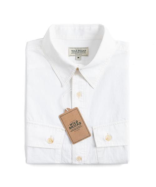Waildeubeuligseu Lw Military Pullover Shirt (White)