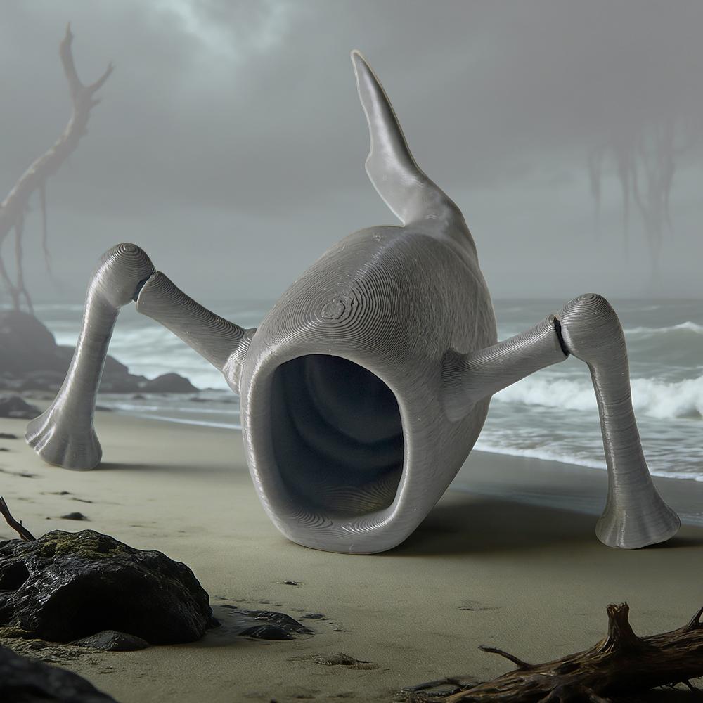 Bloop vs El Gran Maja Mořské stvoření 3D tištěné figurky Flexibilní Fidget hračky Hlubinný monstrum Sběratelská sada pro milovníky oceánu
