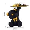 Resin Cool Dog Showpiece For Home Shelves Decor Item, Home Kitchen Decor, Office Decor Item (Black), Pack of 1
