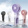 Přenosný ventilátor s vodní mlhou Mini ruční ventilátor USB nabíjení 4 rychlosti Závěsný na krk Sprejové ventilátory Přenosný osobní ruční malý ventilátor