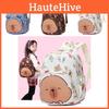 Spacious Capybara Backpack For Boys And Girls Oxford Fabric Lightweight And Cute Design
