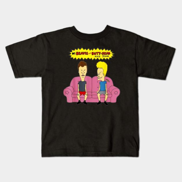 Boys Girls Soft Cotton Graphic Tees Beavis And Butthead T-shirt Breathable Daily School Wear Kids T-Shirts