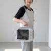 Large Capacity Transparent Layer Ita Bag PU Shoulder Bag Fashion TV Model Backpack  DIY