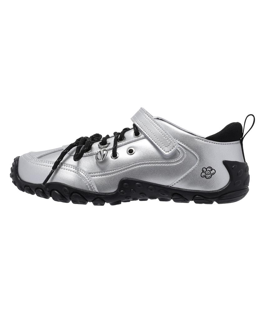 Wacky Willy Kitte Mary Jane Sneakers Silver