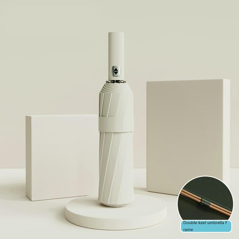 

Усиленный автоматический зонт с 24 спицами: складной, портативный. Прочный, с защитой от УФ-лучей, для всепогодного использования. Aluminum&24K белый