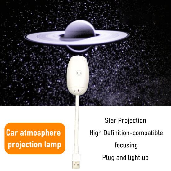 Starry Sky Projector Lamp Touch Control 2-in-1 Night Light USB Powered Adjustable Brightness Projection Light for Bedroom Car And Kids Gift