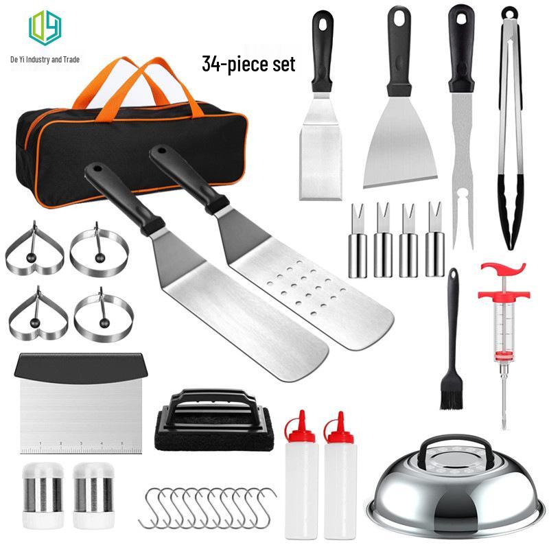 Hot Sale BBQ Tool Set: Outdoor Grill & Teppanyaki Spatula Kit