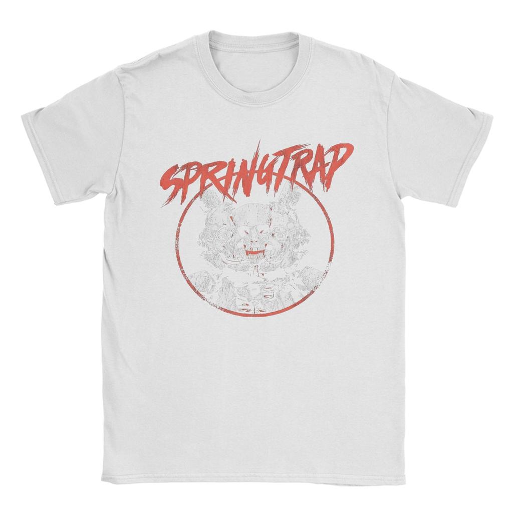 Five Nights At Freddys Game Springtrap T Shirt Unisex Cotton Funny Tshirt Round Collar Tees Short Sleeve Clothes Classic