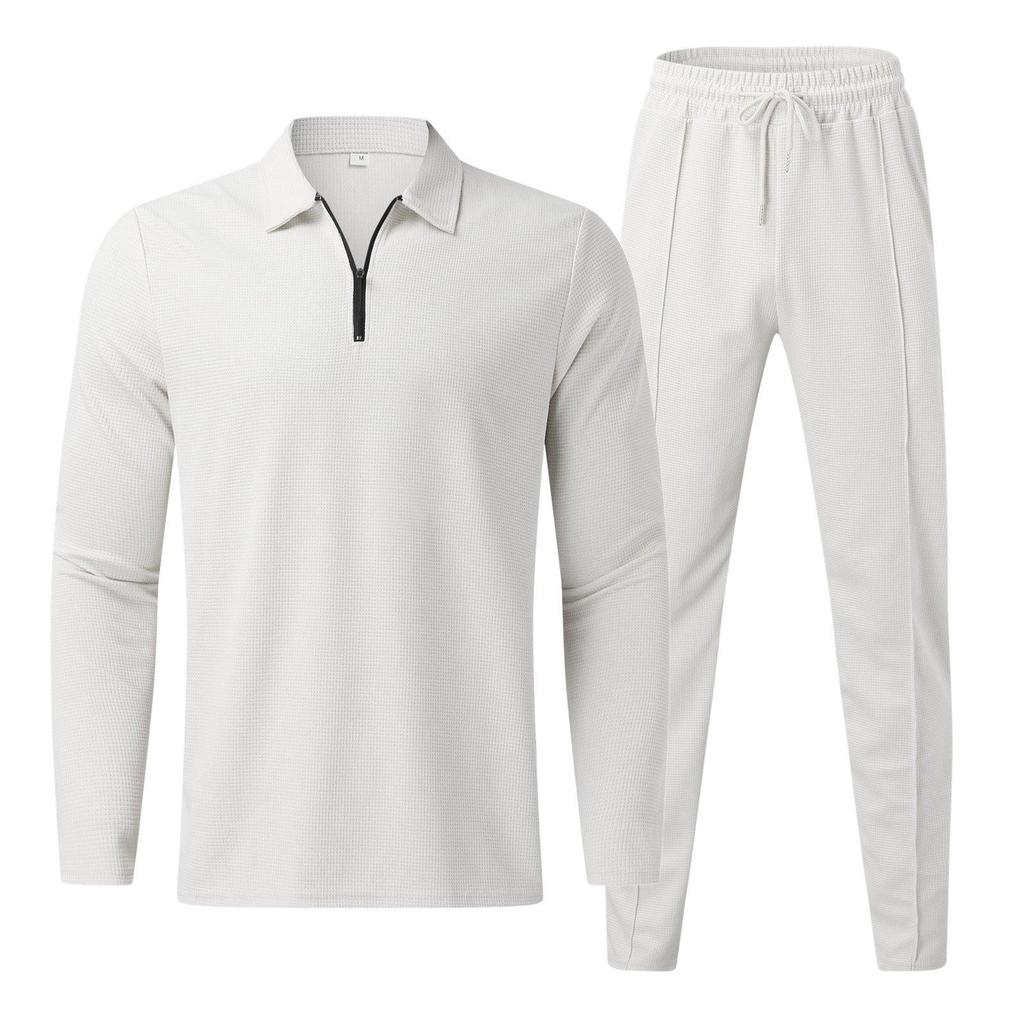 2023 Men's European and American Fashion POLO Shirt and Sports Set