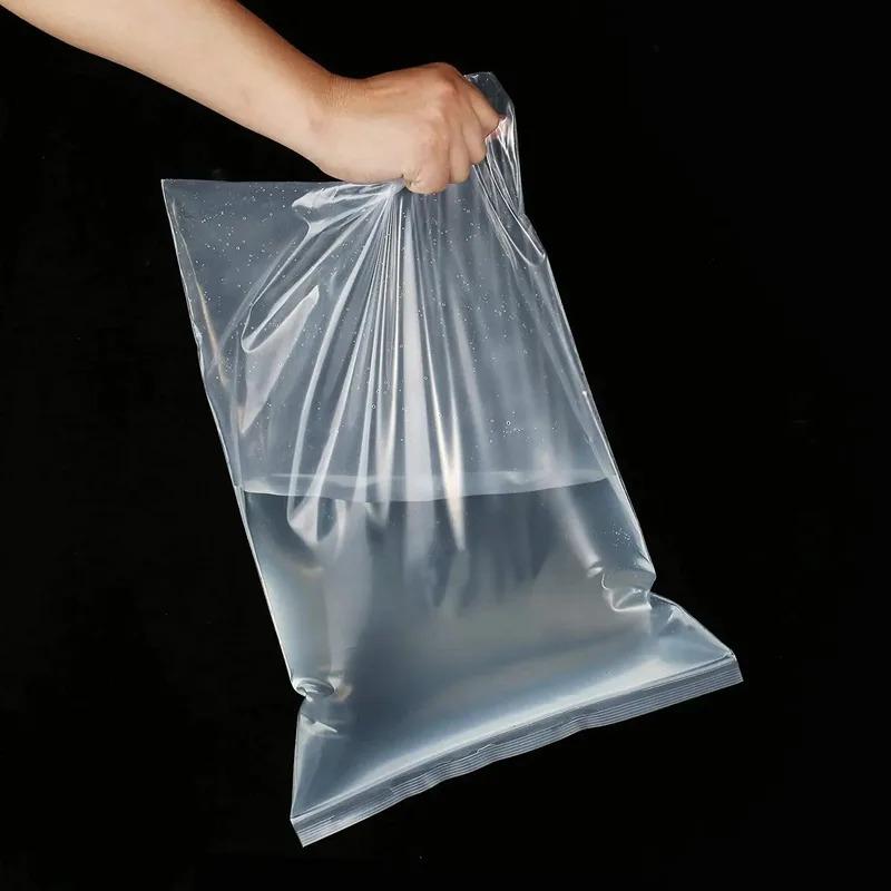 100/200/300PcsThicken Zipper Sealed Bags Clear Plastic Storage Bag for Food Packing Reclosable Zippers Sealing Pouch Wholesale