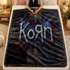Flannel BlanketKorn Warm Soft Throw Blanket for Indoor Sofa Bed Living Room Use