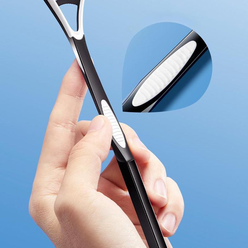 Doppelter Gebrauch Zungenschaber Reiniger Wiederverwendbare Mundgesundheit Reinigungsbürste Hygiene Pflege Zahnbürste Mund Frischer Atem Schaben