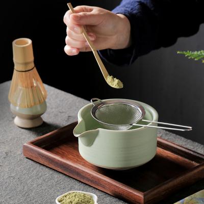 Bamboo Matcha Whisk with Tea Pick Teaspoon Handmade Traditional Japanese Chasen Stirring Brush for Matcha Tea Natural Bamboo Matcha Stirrer
