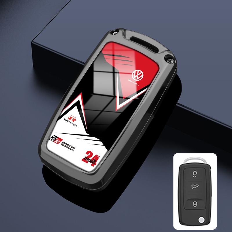 Für VW Neuer 3-Tasten PC Keyless Schale Auto Klappschlüssel Etui Für VW Volkswagen Polo Tiguan Passat B5 B6 B7 Golf 4 5 6 MK6 Jetta