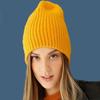 New Women Hat Kpop Style Autumn And Winter Hat Soft Beanie Hats For Women Leisure Back Split Teens Ponytail Knitted Cap