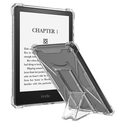 Clear Case For Amazon Kindle Paperwhite 3 (2015)/2 (2015)/1 (2015) Kickstand Shockproof TPU+PC Tablet Cover with Pen Slot