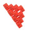 100PCSCelsiusBag 16MM 001-100 Numbered Plastic Poultry Chickens  s Goose Leg Bands  s(Red)