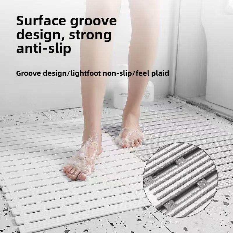 1Pc Floor Mat Long 90x40CM Anti Skid Shower Foot Pad Foldable Washroom Non Slip Bath Rug Safety