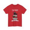 Winter Fully Booked T-Shirt | Books and Cat Shirt Unisex T-Shirt