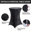 Cocktail Tablecloth 31.50"x43.31" Easy Installation Round Premium Highboy Table Cover for Event