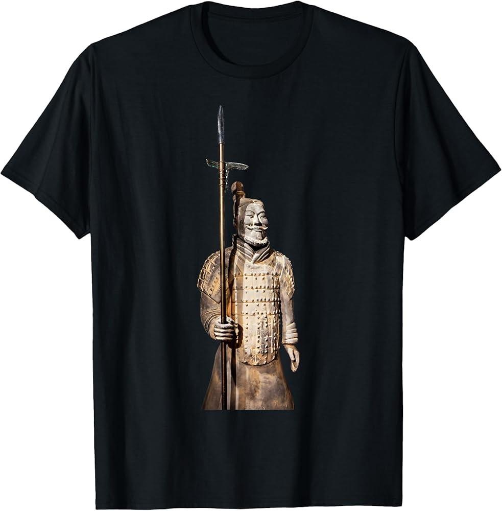 Футболка с изображением воина Терракотовой армии, унисекс L