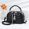 Women's Diamond Quilted Mini Crossbody Bag 2025 - New Textured Style Shoulder Handbag