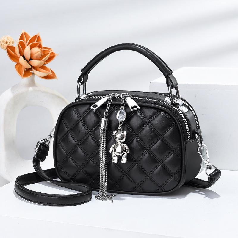Women's Diamond Quilted Mini Crossbody Bag 2025 - New Textured Style Shoulder Handbag