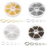 690pcs/Box 4/5/6/8/10/12mm Iron Open Jump Ring Double Loops Gold Color Split Rings Connectors DIY Jewelry Making Supplies