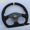 JDM D Shape Racing Suede Leather Steering Wheel Universal Modified Car Sports Drifting Steering Wheel