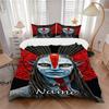 Custom Name Avatar World Bedding 3 Piece Set HD Print Duvet Cover Pillowcases for Teens Adult Bedroom Decoration