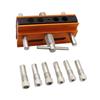 Centering Doweling Jig Drill Jig For Straight Holes Biscuit Joiner Set With 6 Drill Guide Bushings Adjustable