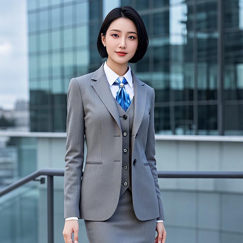 Tekroman Unisex Stretch Knitterfest Business Anzug Set