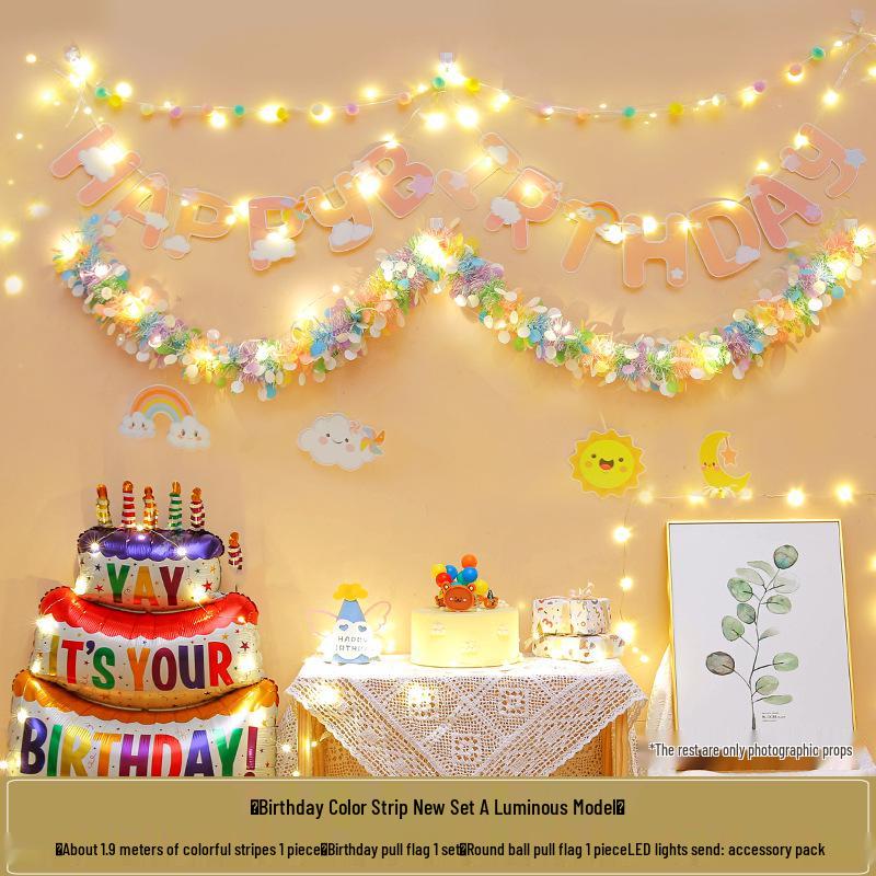 First Birthday Pom-Pom Bunting & Photo Banner for Boys and Girls