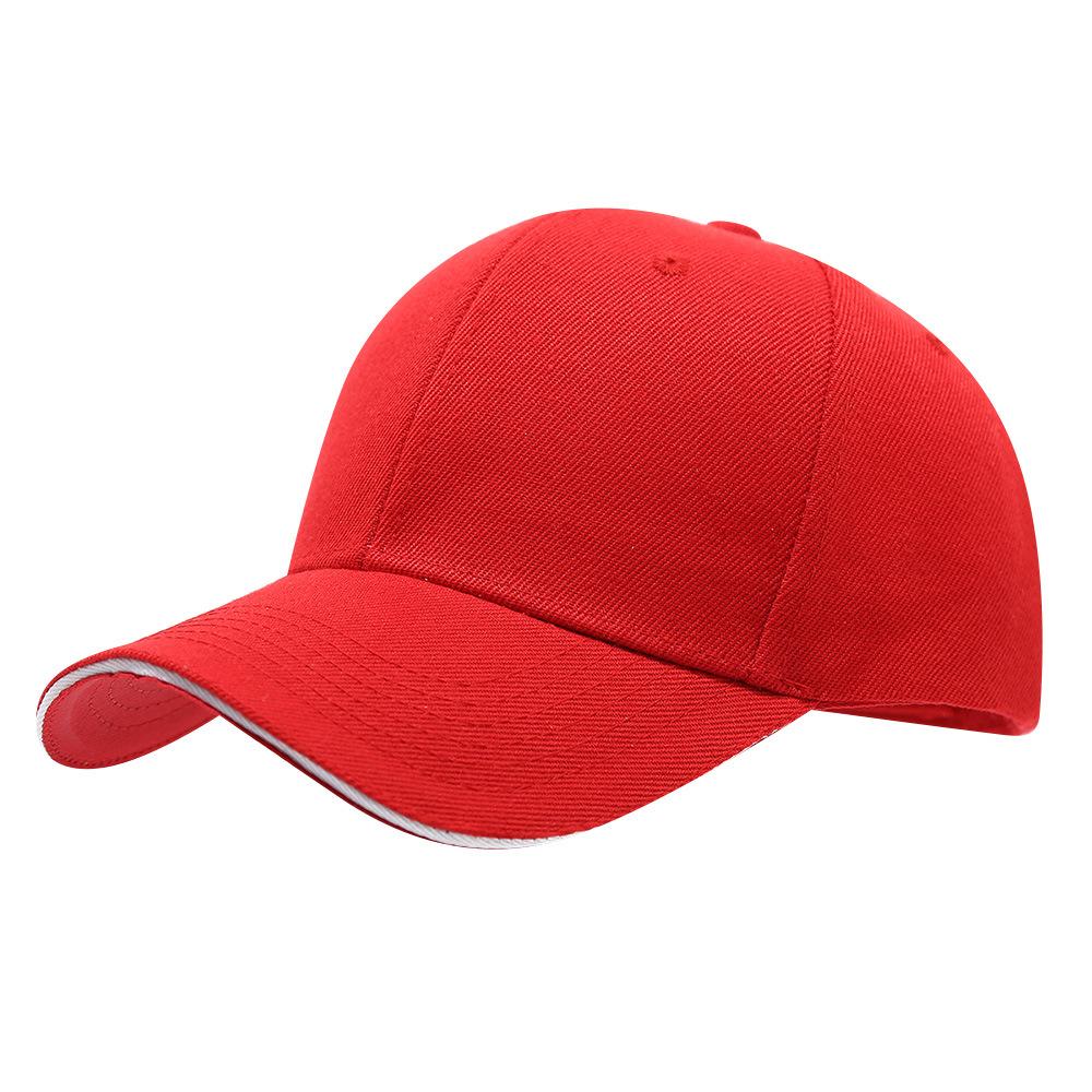 6-panel Baseball Cap Classic Unisex Snapback Hat For Men Women Dad Hat With Sandwich Brim Casual Hip Hop Street Solid Color Cap
