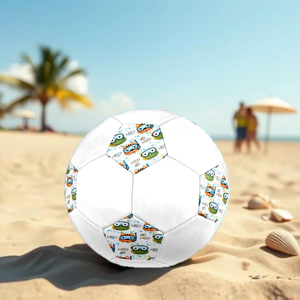 1PC Underwater Adventure Friends Soccer Ball Size 5 Football Machine Sewn Indoor/Outdoor Universal Football Gift W31