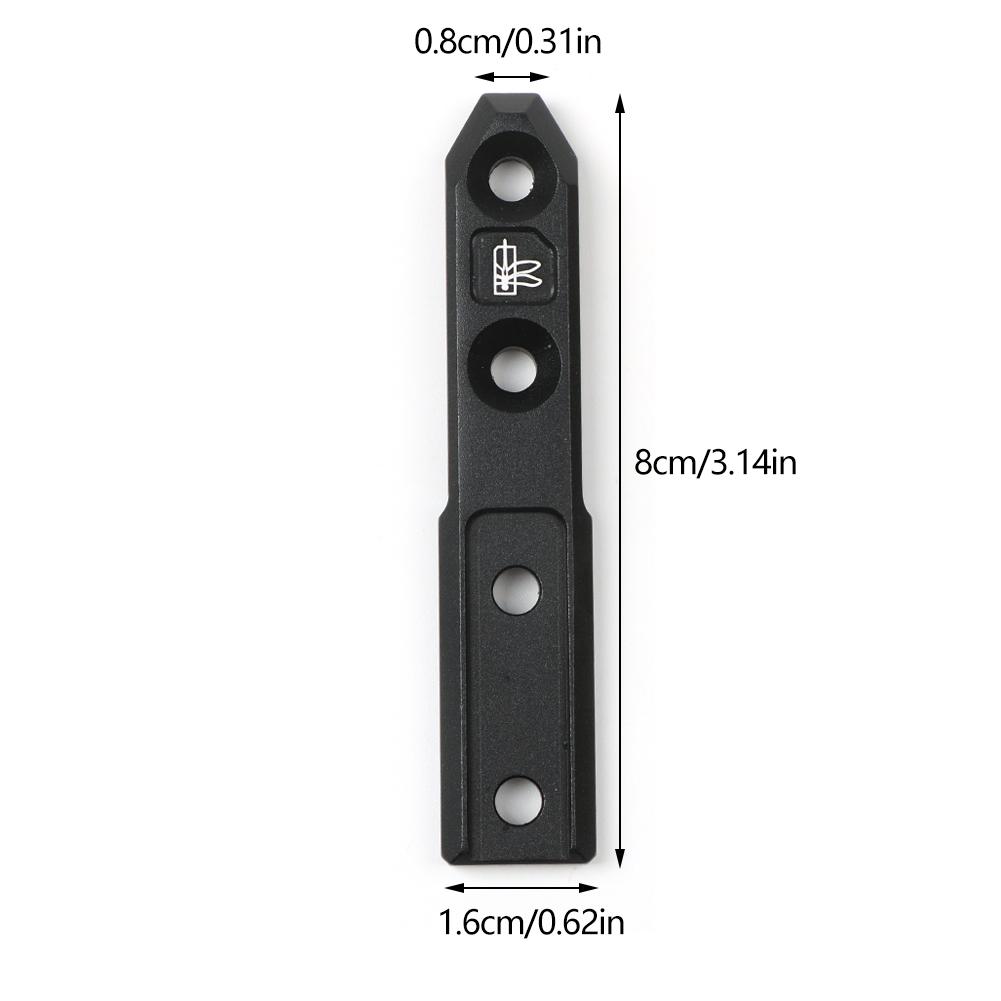 Tactical MLOK Metal Flashlight Mount Base Inline Bracket Fit SF M300 M600 PLHV2 Airsoft Scout Light Accessories2