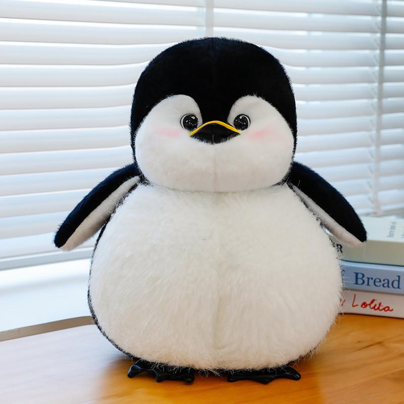 Adorable Black And Gray Soft Penguin Plush Toy Perfect For Kids Birthday Gifts