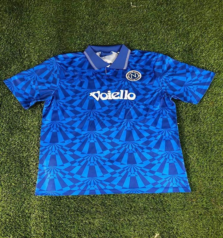 Tricou Napoli 1988-89 versiune retro Nr. 10 Maradona 90-91 tricou clasic de fotbal cu mânecă scurtă