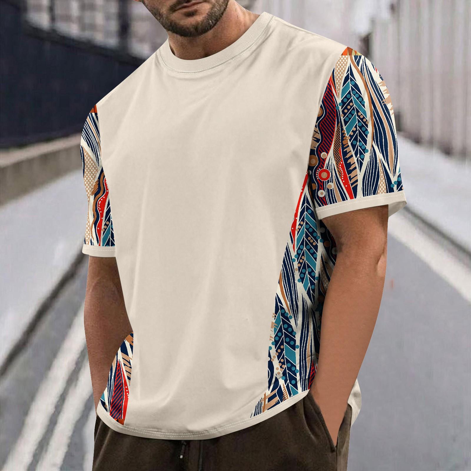 Летняя мужская популярная футболка с круглым вырезом и коротким рукавом с принтом XL белый — фото 8