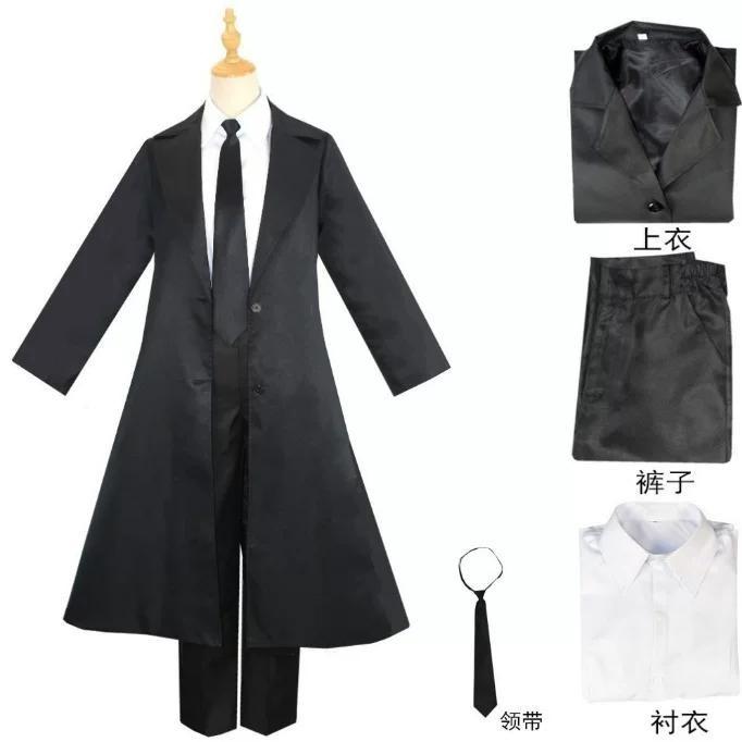 Spot Wenhao wild dog cos clothing Nakahara Dazaiji Wenhao wild dog and Yosano Jingzi cosplay clothing S чёрный