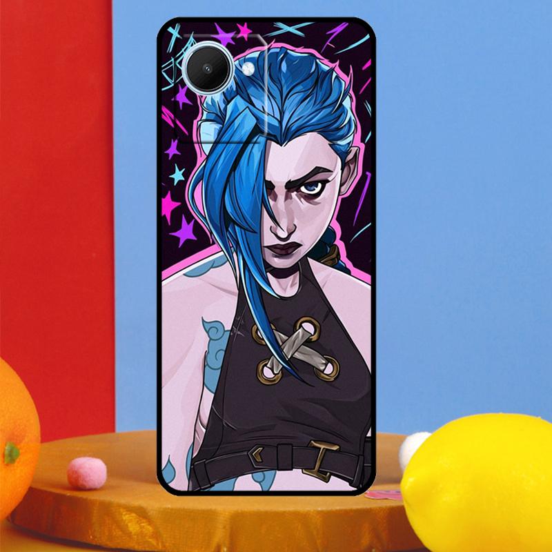 Anime Arcane Jinx For Realme 12 9 10 11 Pro Plus C67 C55 C53 C51 C35 C33 C30 C25s C21Y C31 GT5 GT Neo 6 Case