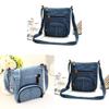 Borsa a Tracolla in Denim da Donna con Chiusura a Zip e Tasca Interna per Uso Quotidiano Casual